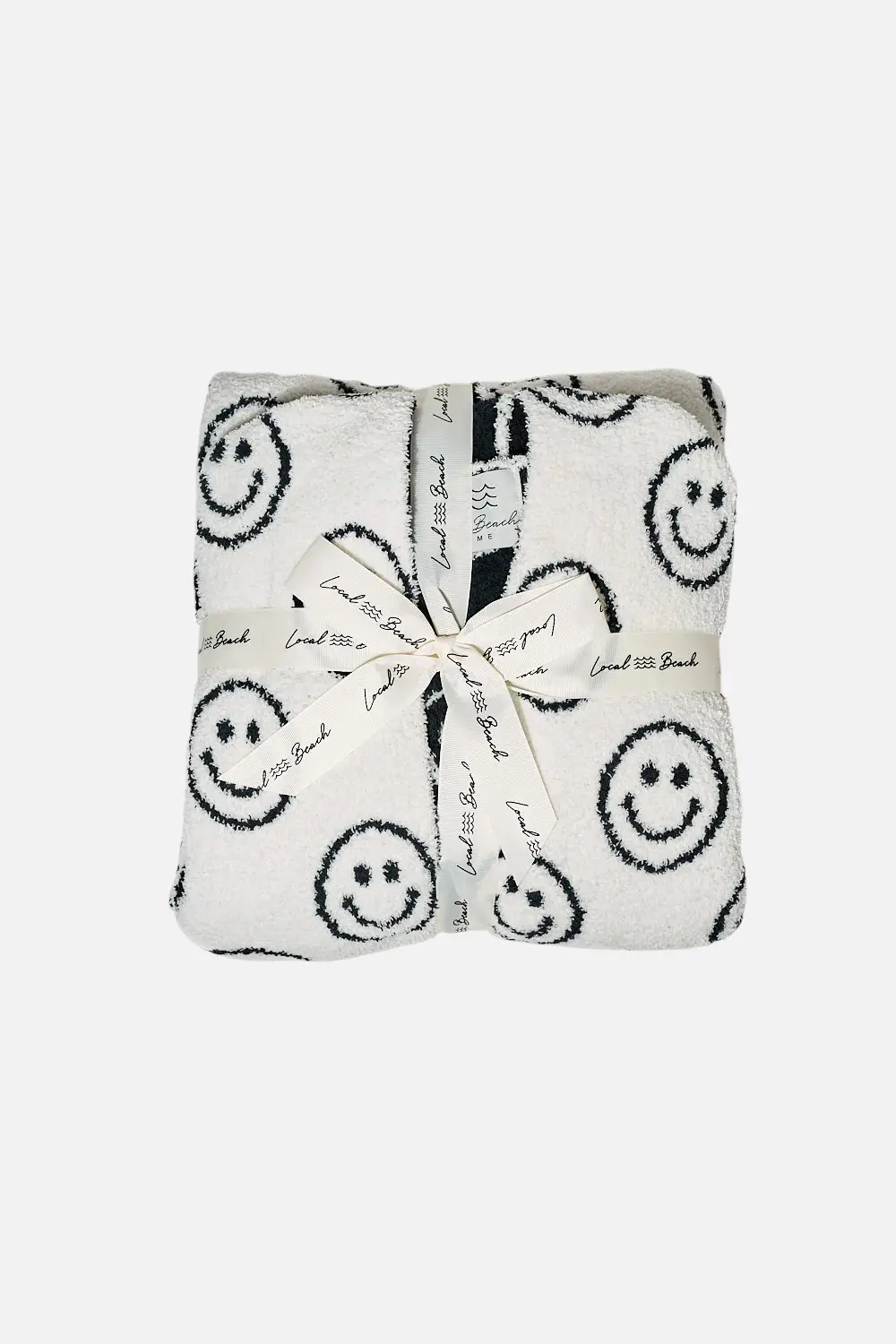 Local Beach Smiley Luxe Robe Black 1