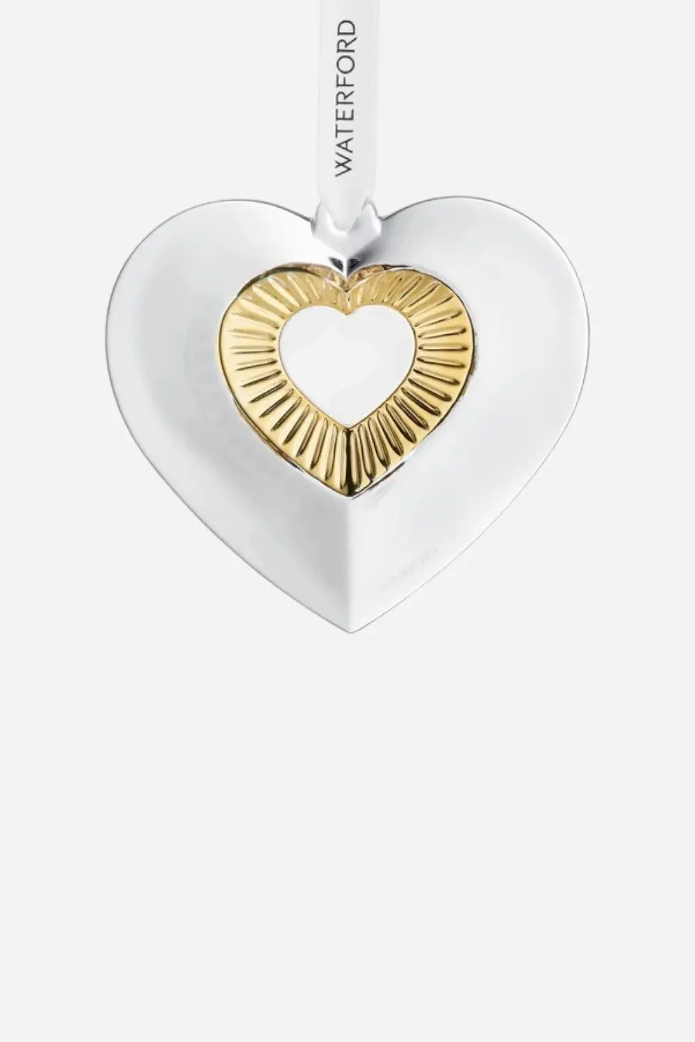 Waterford Christmas Heart With Gold Ornament 1