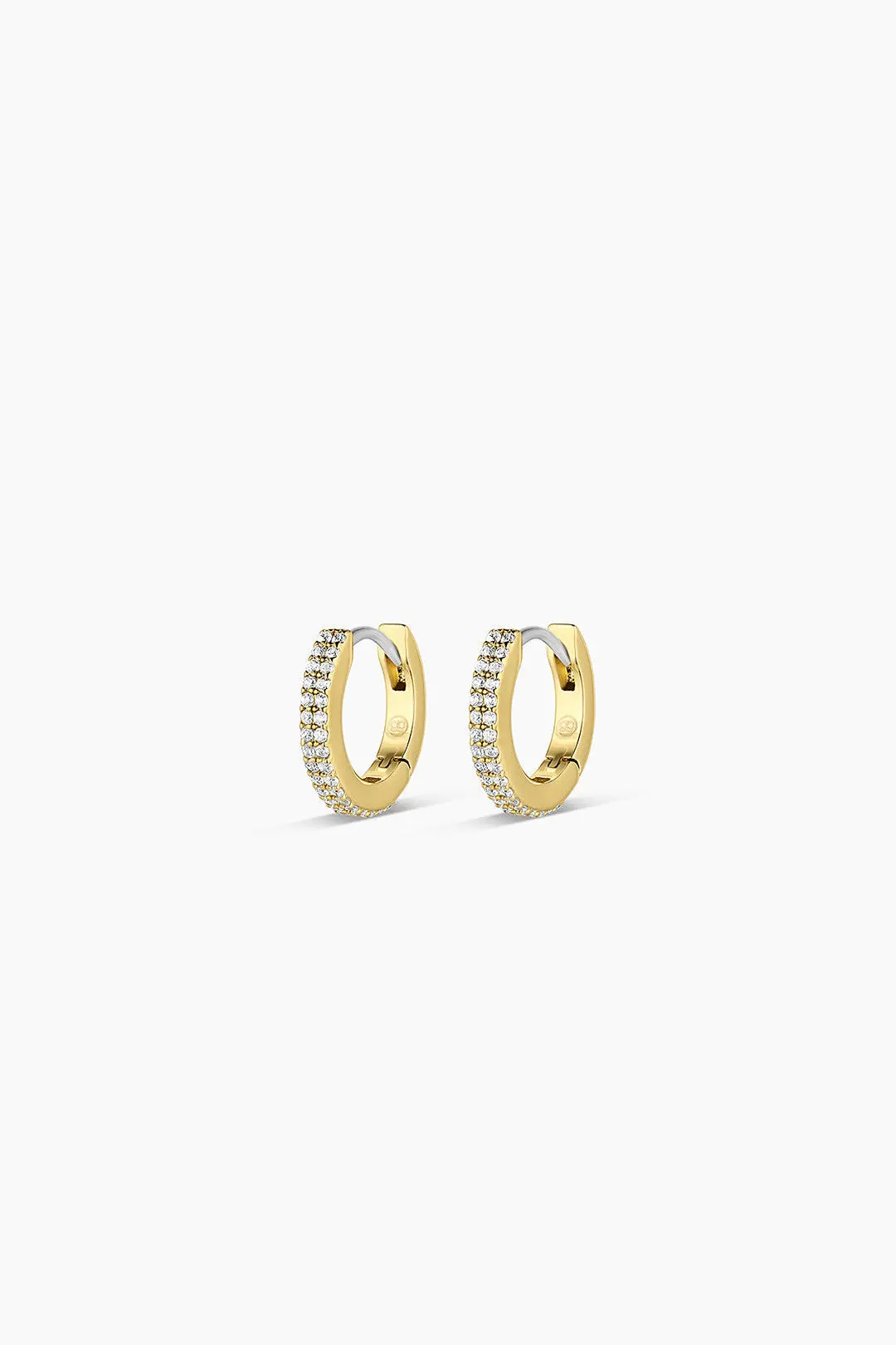 Gorjana Wilder Shimmer Bar Huggies Earrings In Gold 1