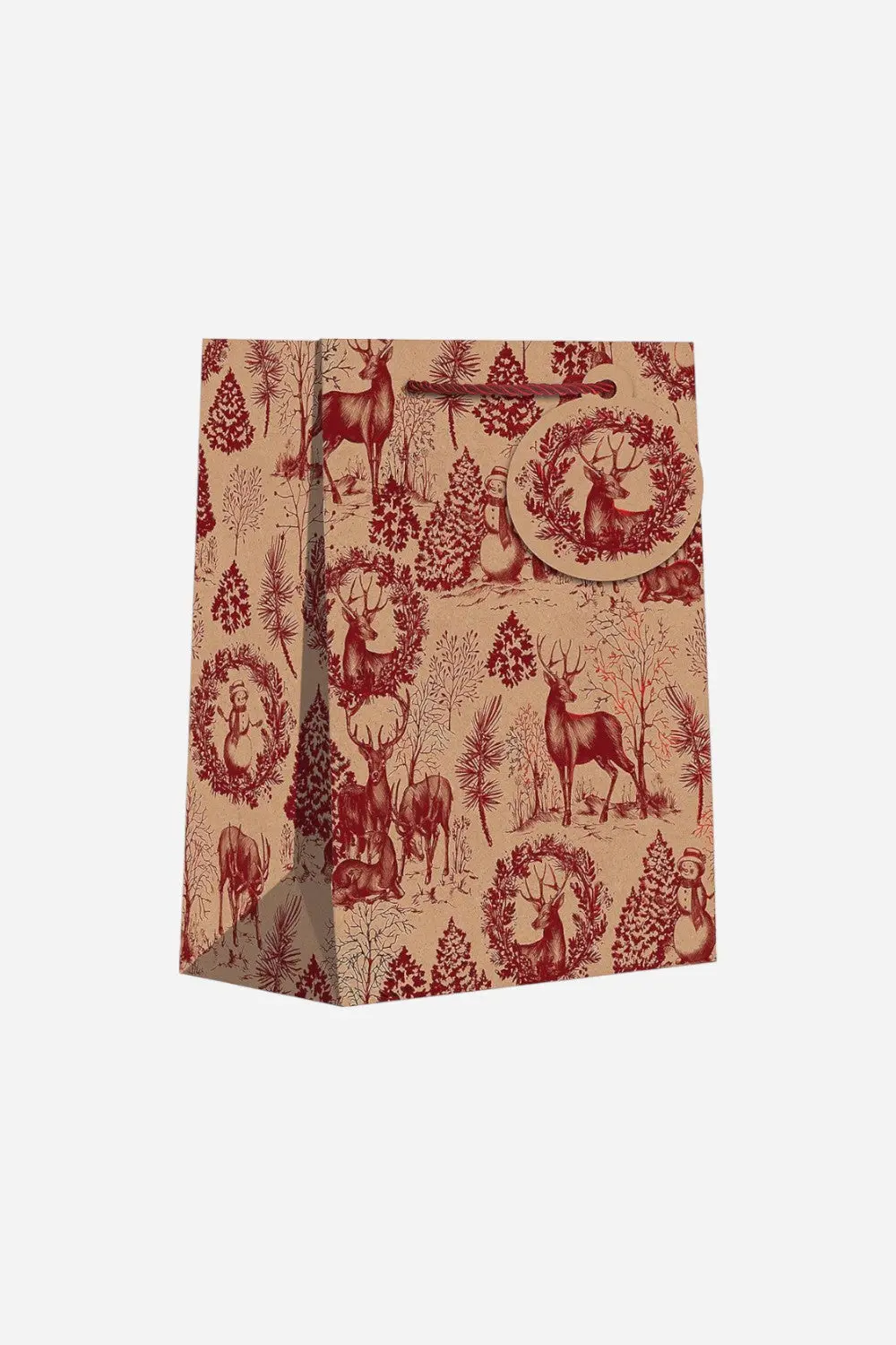 Winter Lumberjack Tote Gift Bag - Medium 1