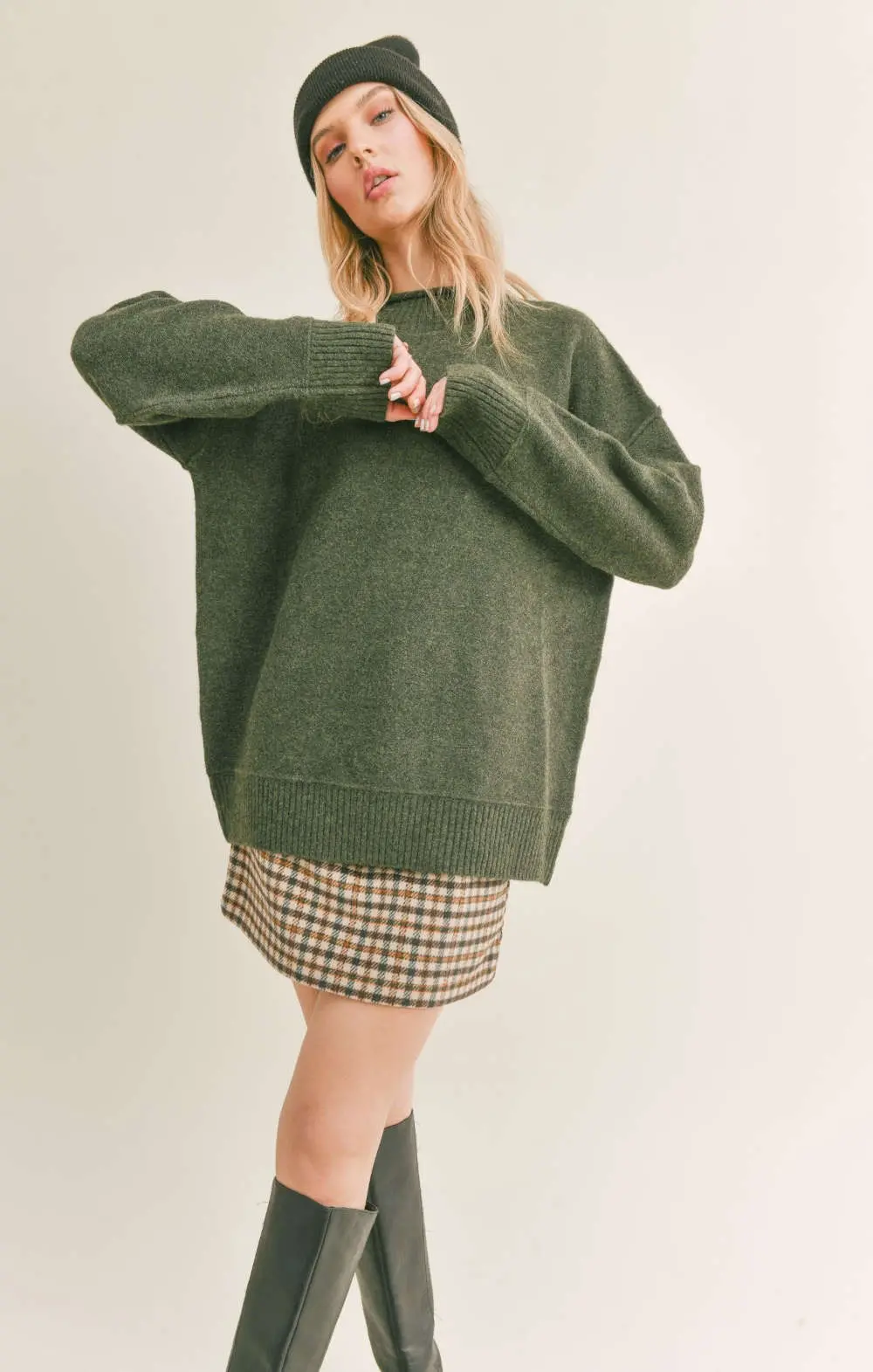 Sage The Label Wisteria Mock Neck Sweater 4