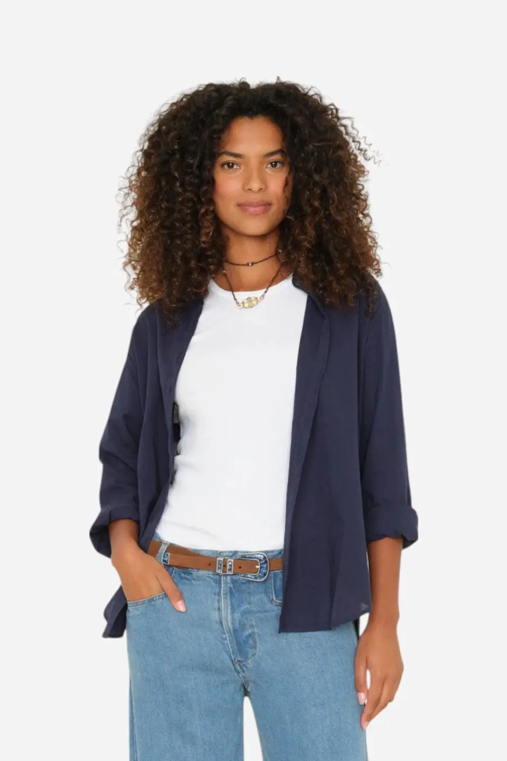 Xirena Navy Beau Shirt 1