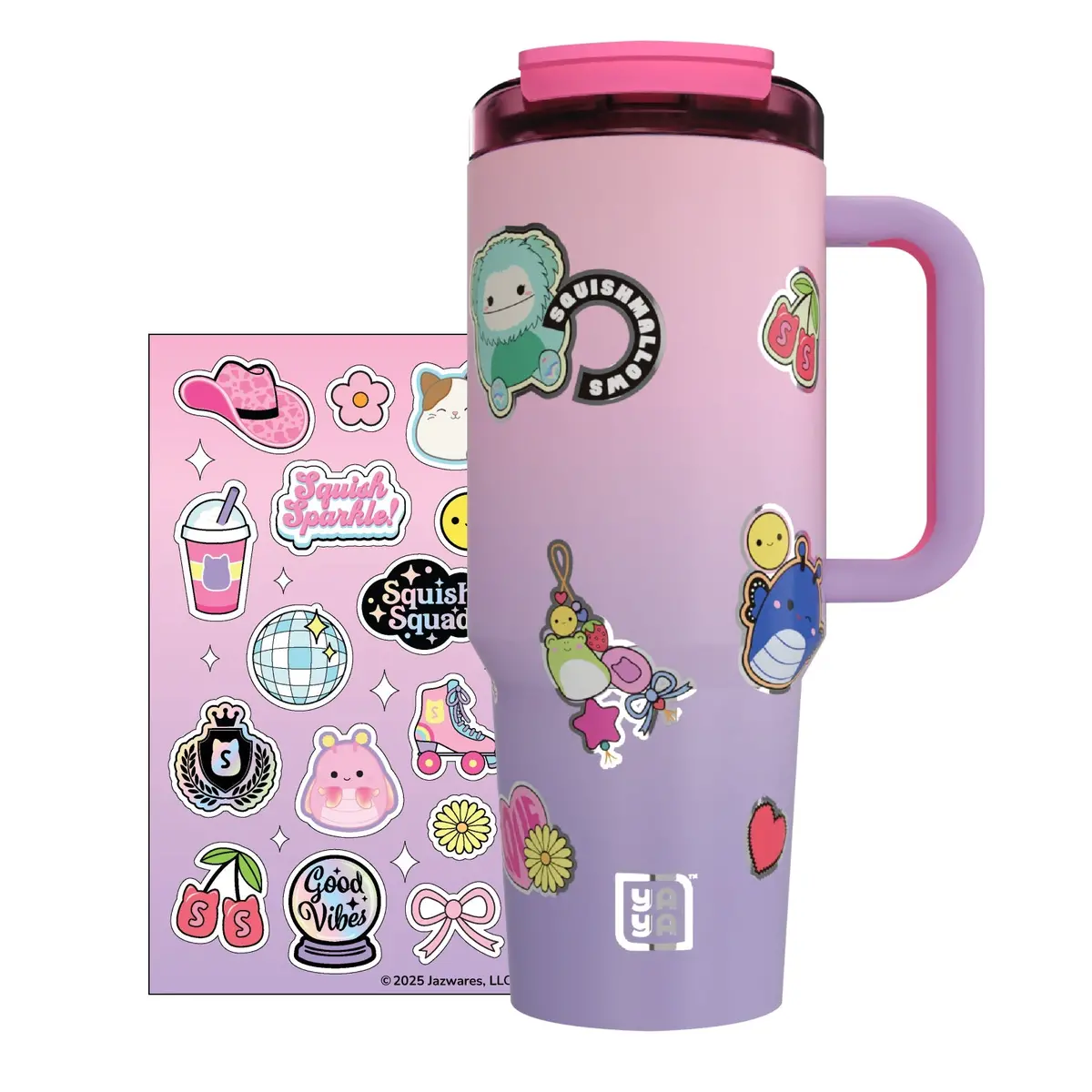 Squishmallows Sticker Bomb Tumbler With Straw 2