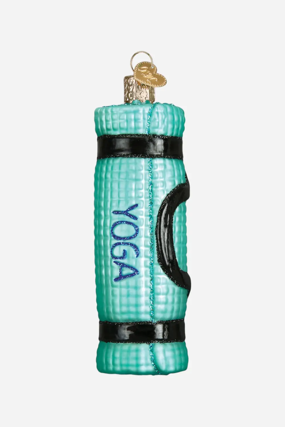 Yoga Mat Glass Ornament 1