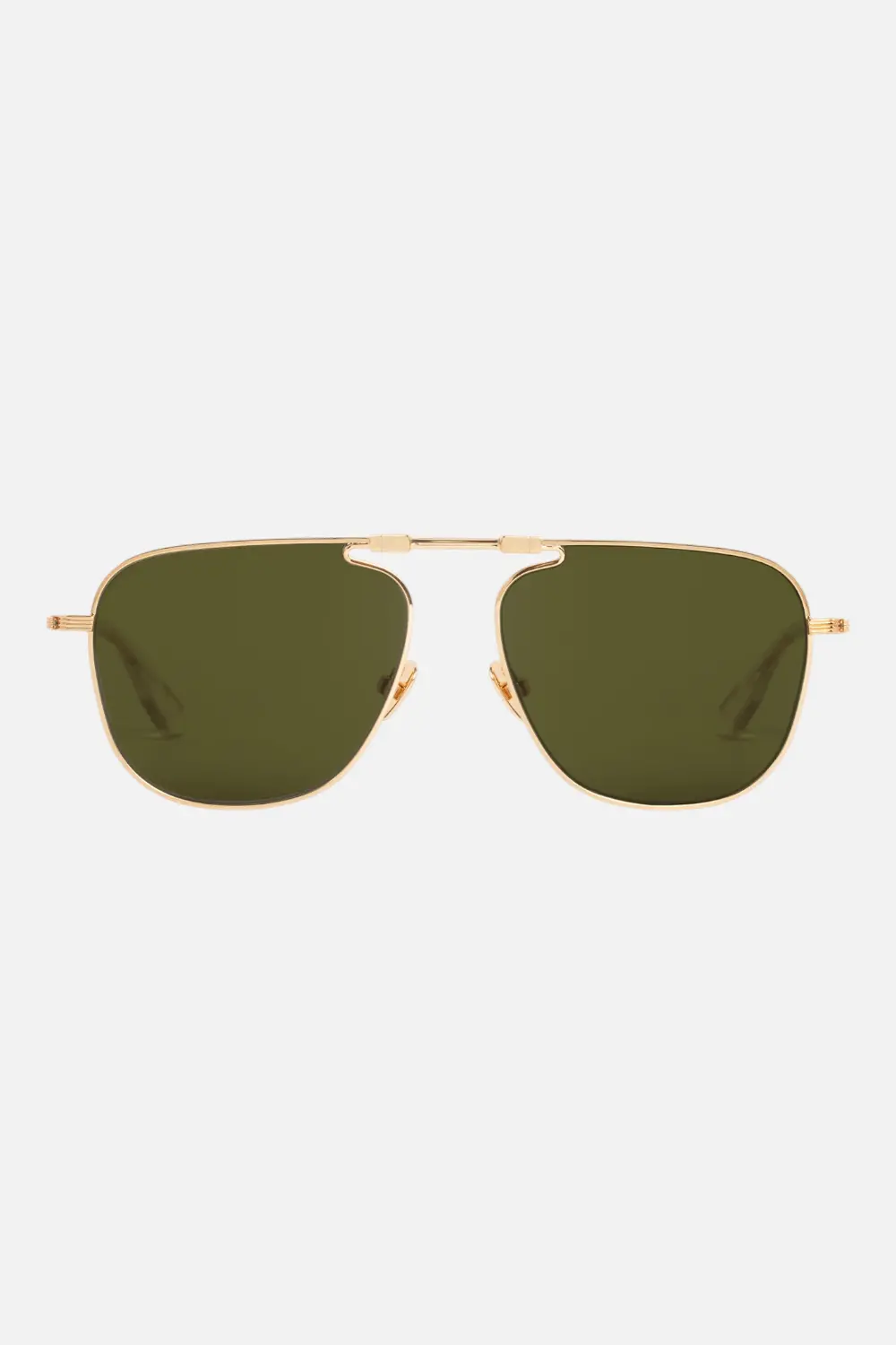 Krewe Zander Fold 18K & Crystal Polarized Sunglass 1