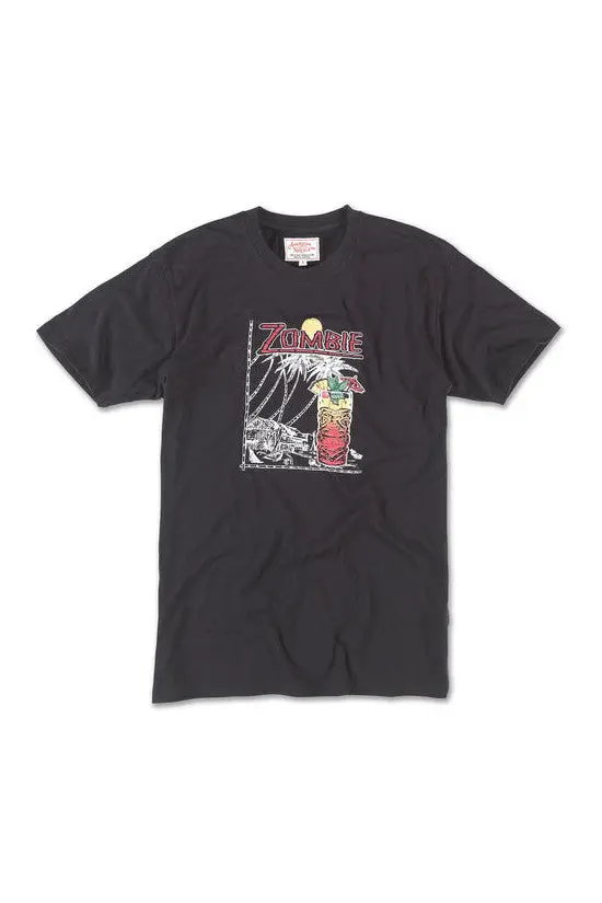 American Needle Zombie Brass Tacks Tee In Black 1
