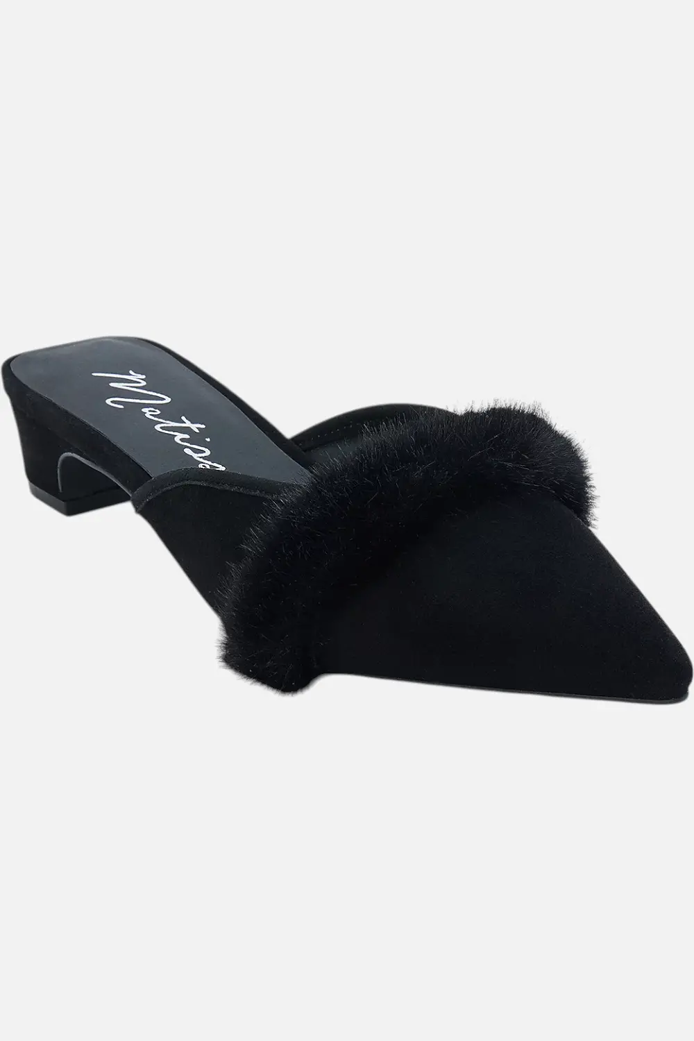 Matisse Kellan Kitten Heel Mule In Black 1