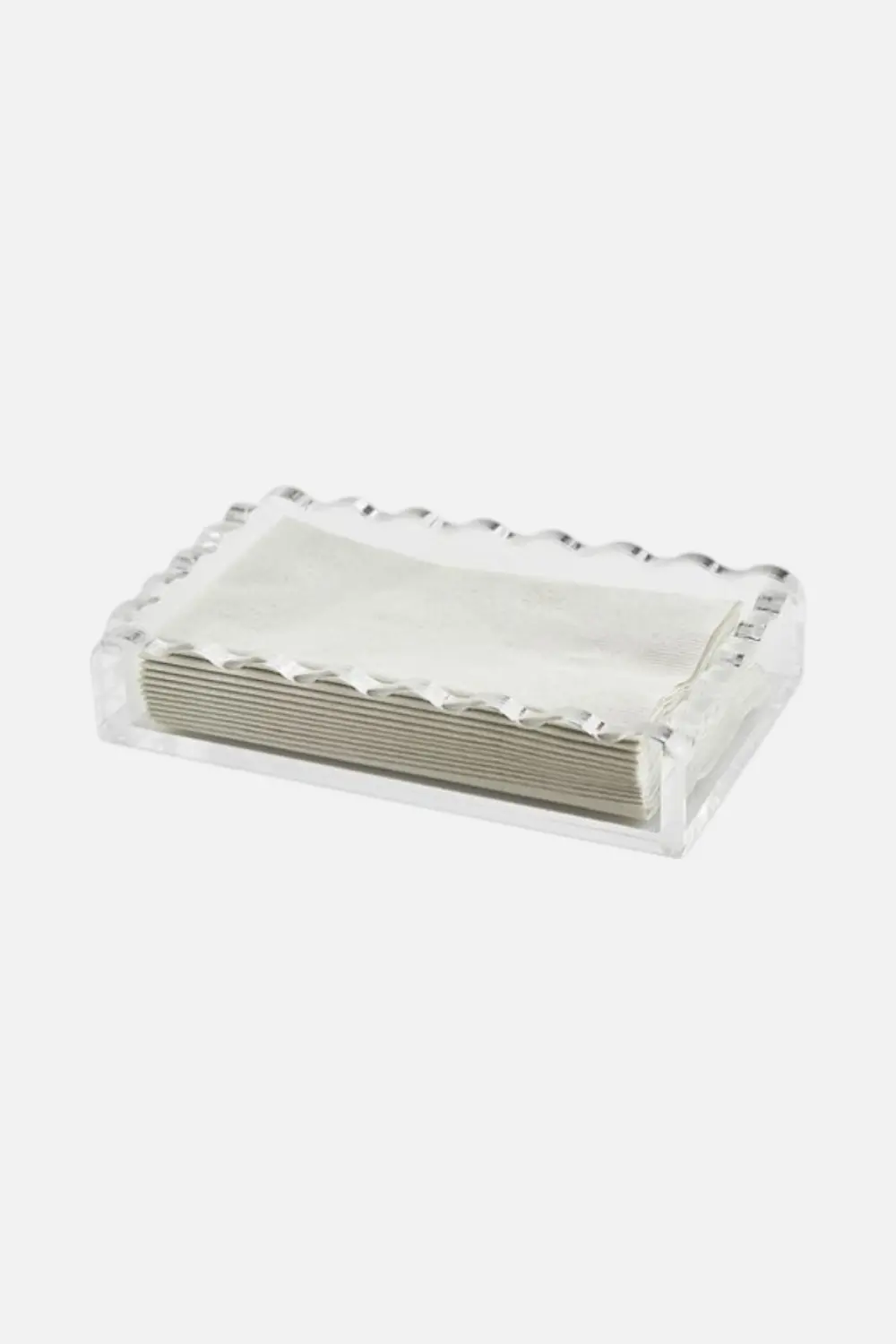 Tizo Acrylic Wave Guest Towel Tray 1