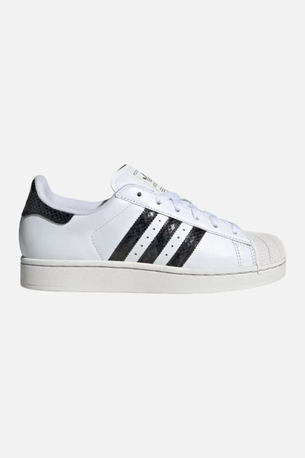 Adidas Women's Superstar Ii White With Black Snake Stripes 1