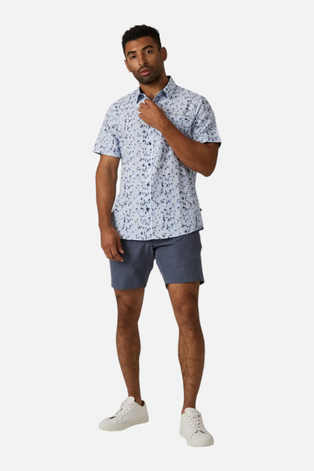7 Diamonds Men's Aeroplane 7" Short In Navy 1
