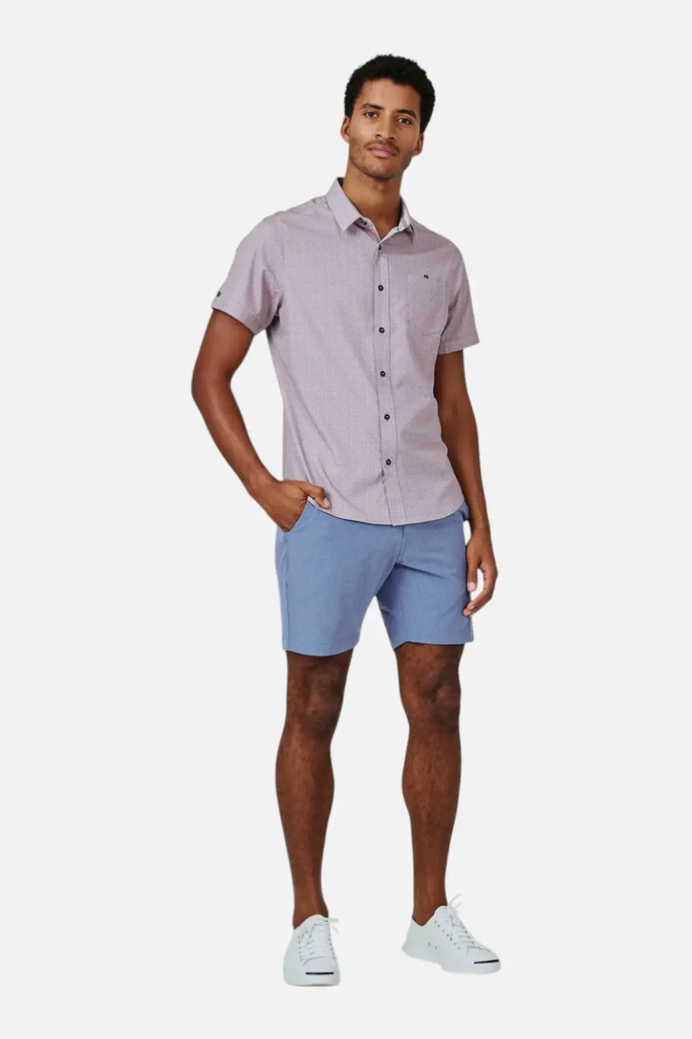 7 Diamonds Men's Aeroplane 7" Short In Blue 1
