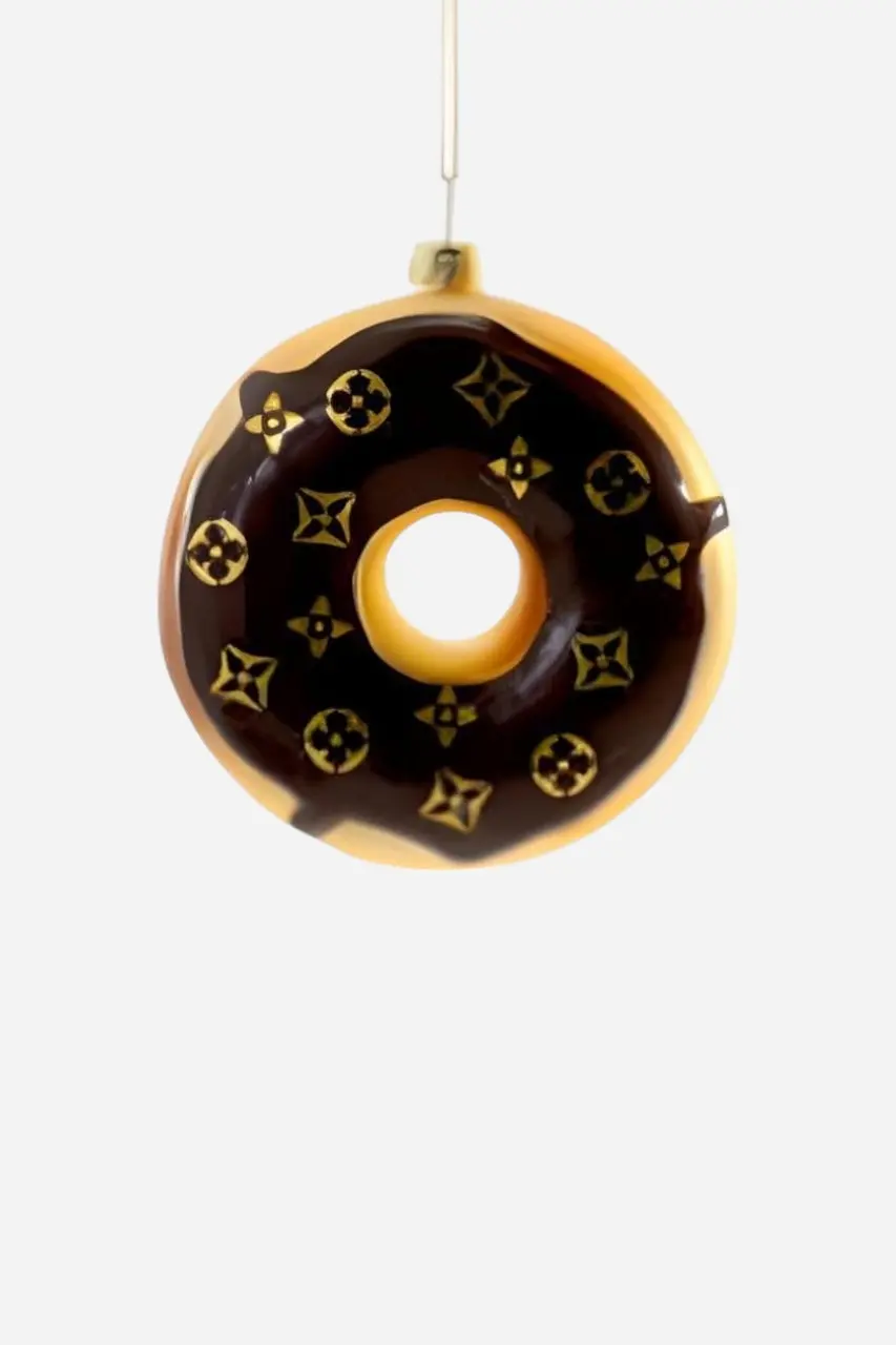 Fashion House Donut Dark Brown Ornament 1