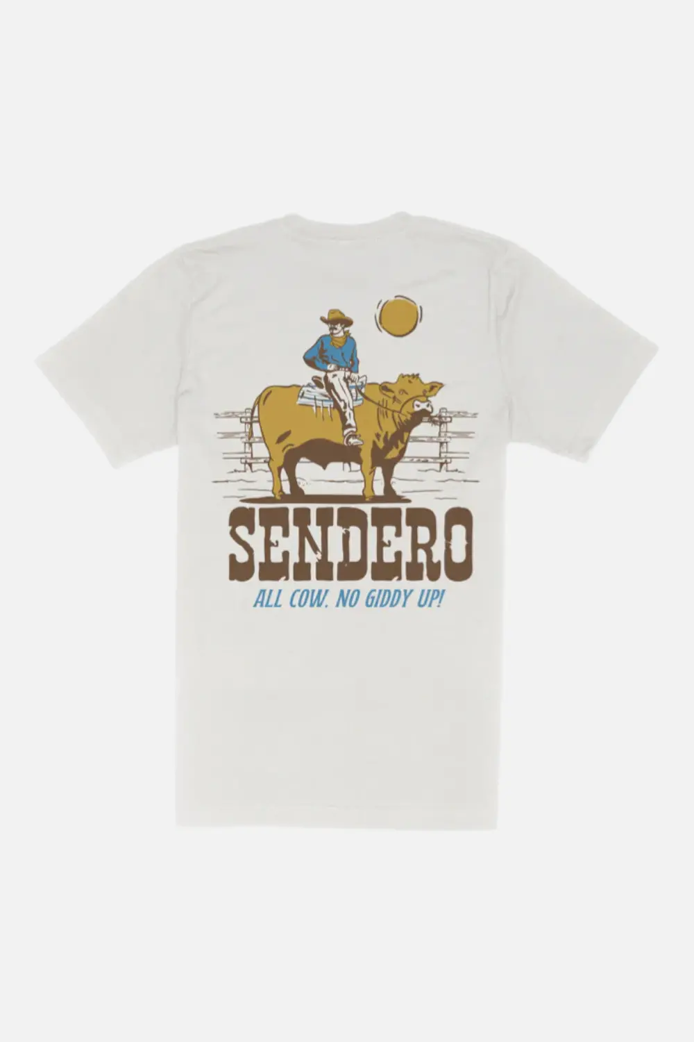 Sendero Provisions All Cow T-Shirt In Vintage White 1