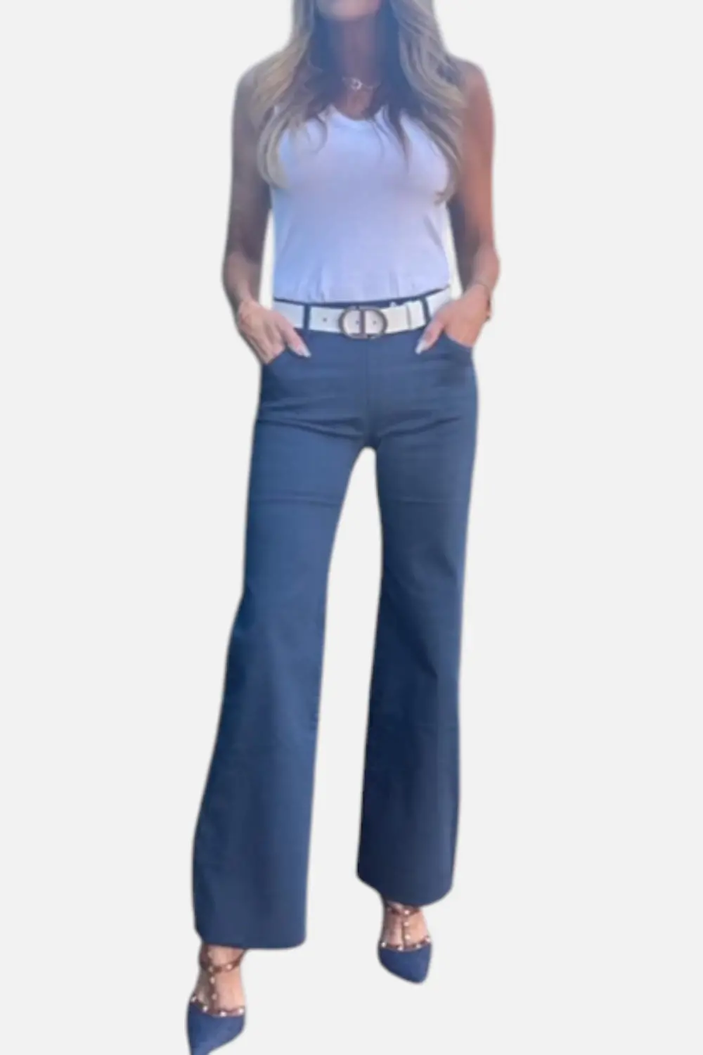 Bevy Flog Women's Amanda Pant In Navy 1