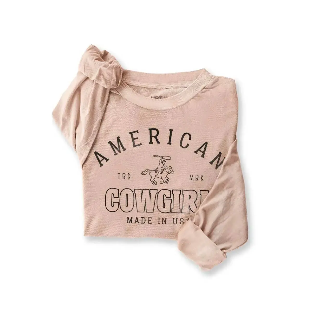 American Cowgirl Longsleeve Tee (Pink) 1