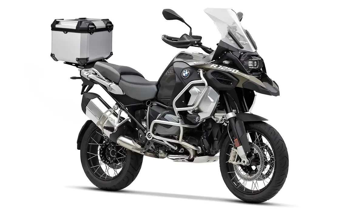 38L - Apex Xl Bmw R 1250 Gs Adventure Aluminum Top Case Silver 2