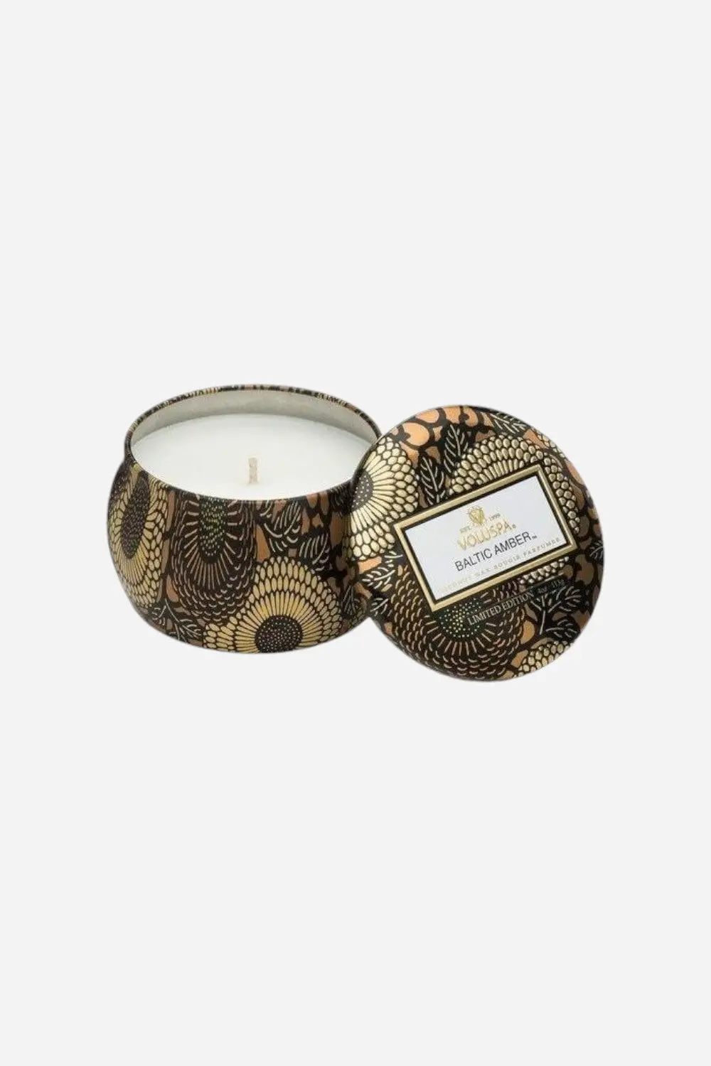 Voluspa Baltic Amber Mini Tin Candle 1