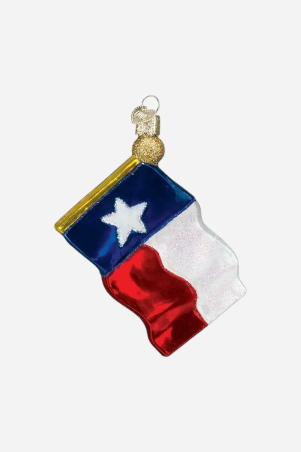 Texas Flag Glass Ornament 1