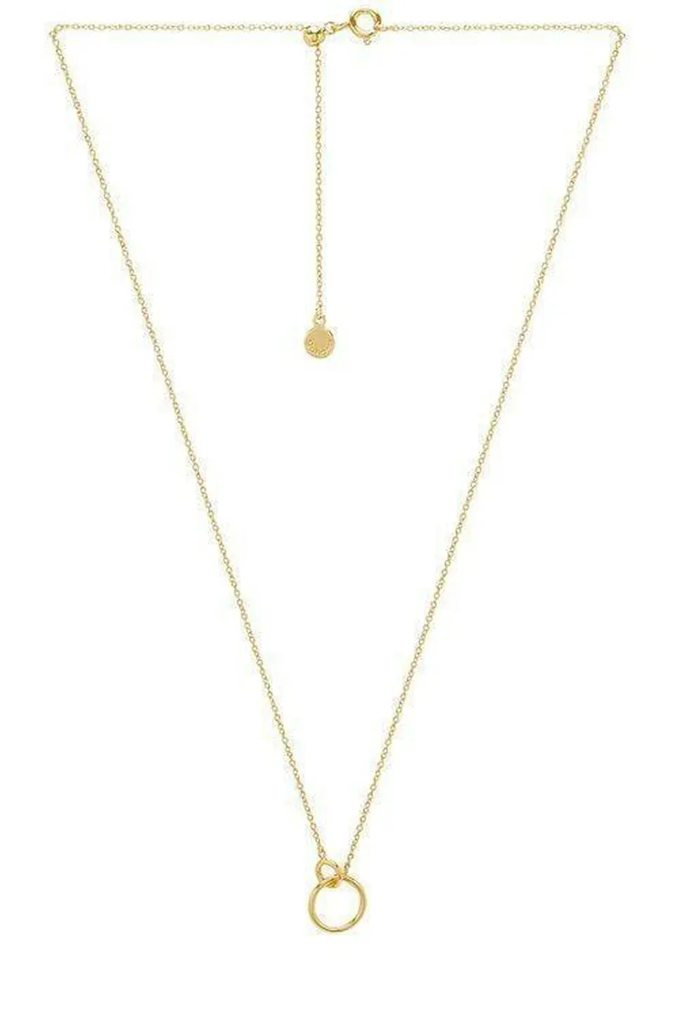 Gorjana Wilshire Charm Adjustable Gold Necklace 1