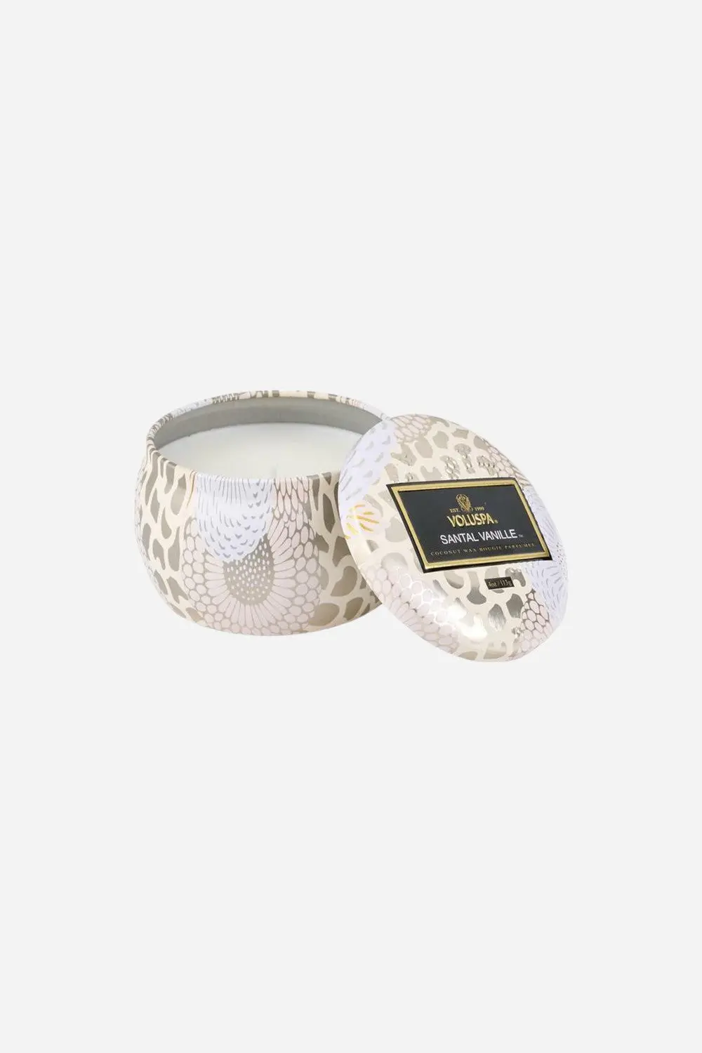 Voluspa Santal Vanille Petite Tin Candle 1
