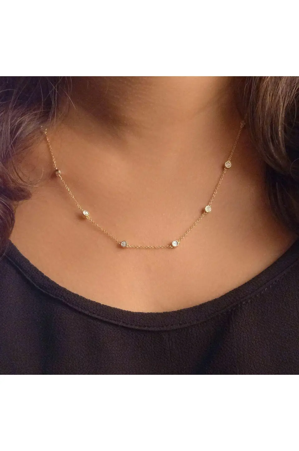 Ella Stein In The Loop Necklace In Silver 2