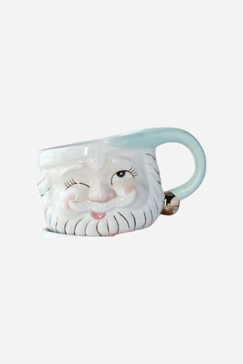 Holiday Papa Noel Winking Santa Mug In Mint 1