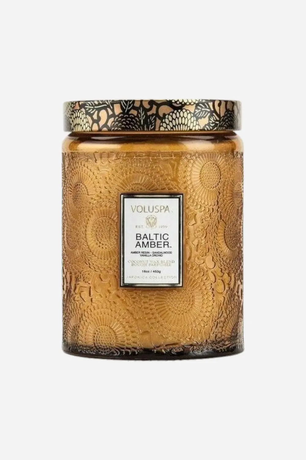 Voluspa Baltic Amber Large Glass Jar Candle 1