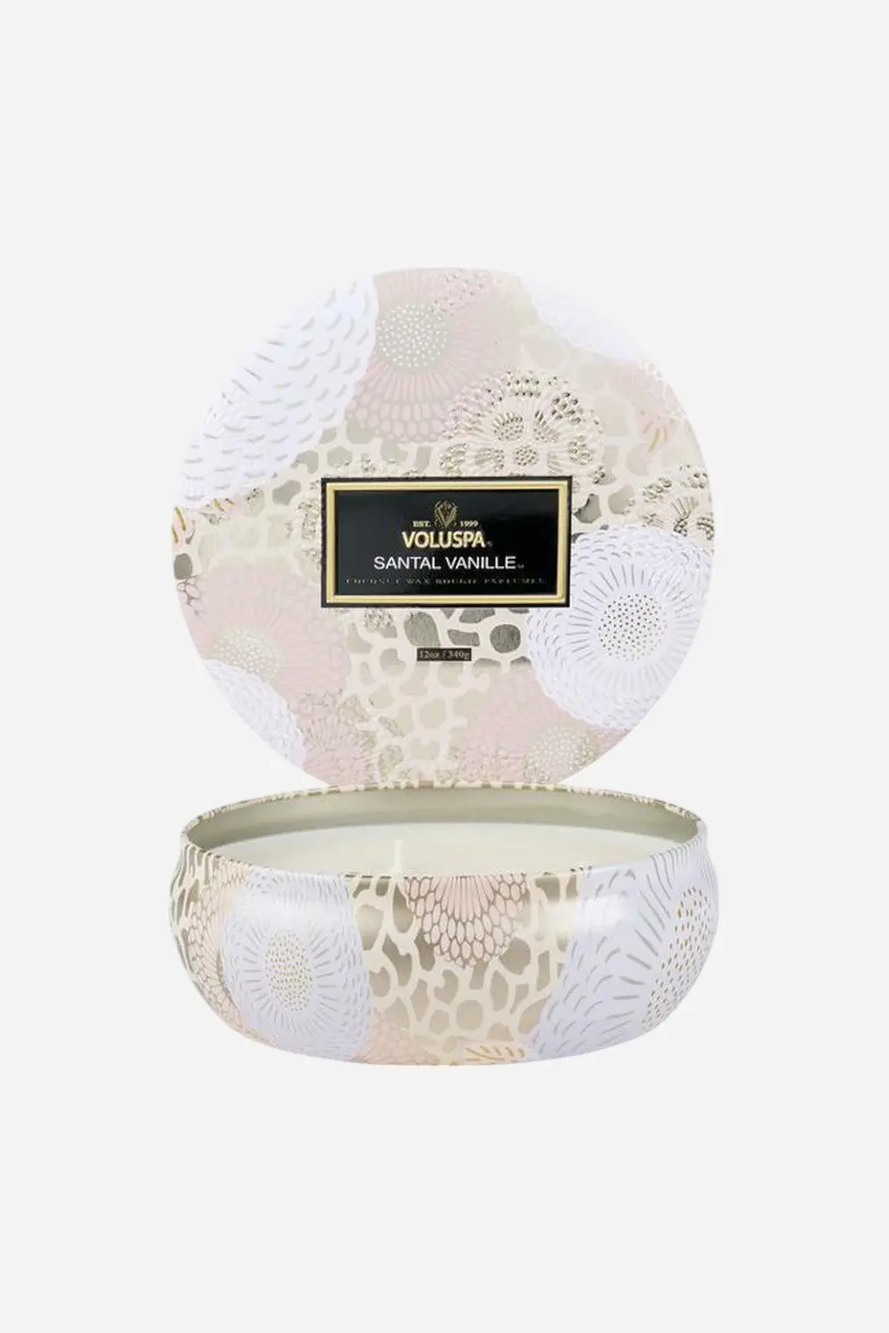 Voluspa Santal Vanille 3 Wick Tin Candle 1