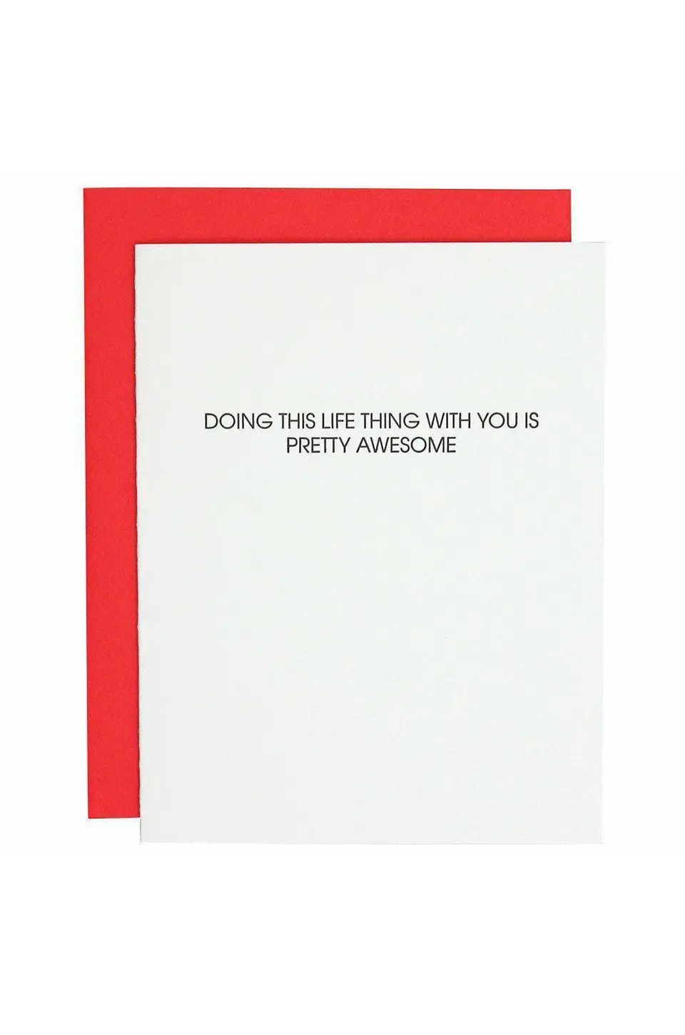 Doing Life With You Letterpress Greeting Card 1