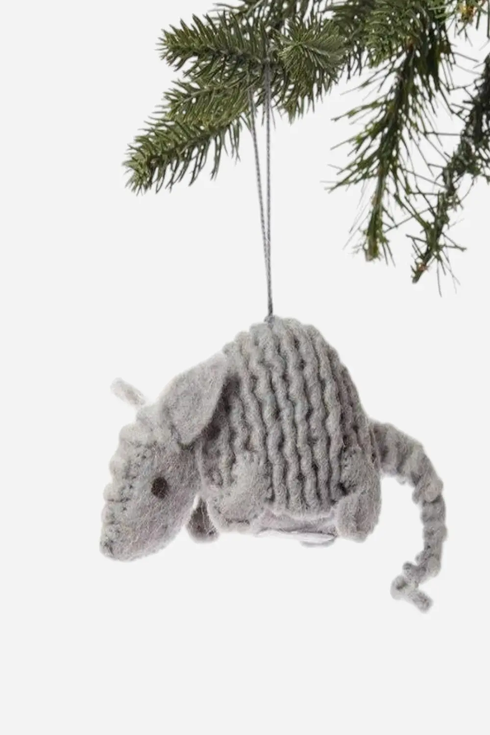 Armadillo Felt Ornament 1