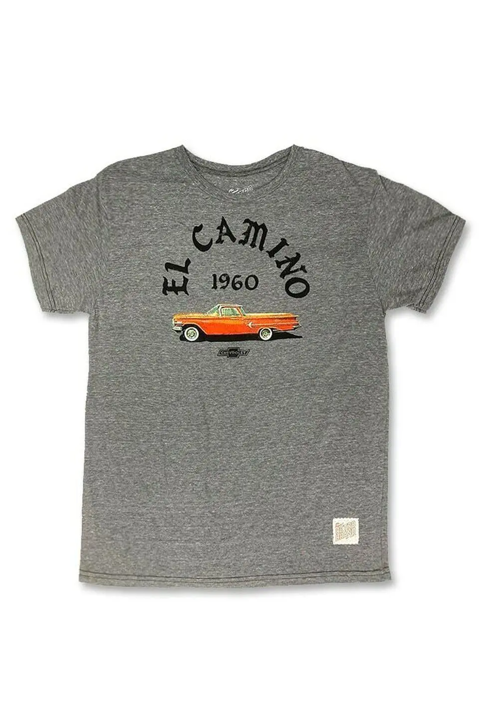 Retro Brand El Camino Graphic Tee In Streaky Grey 1
