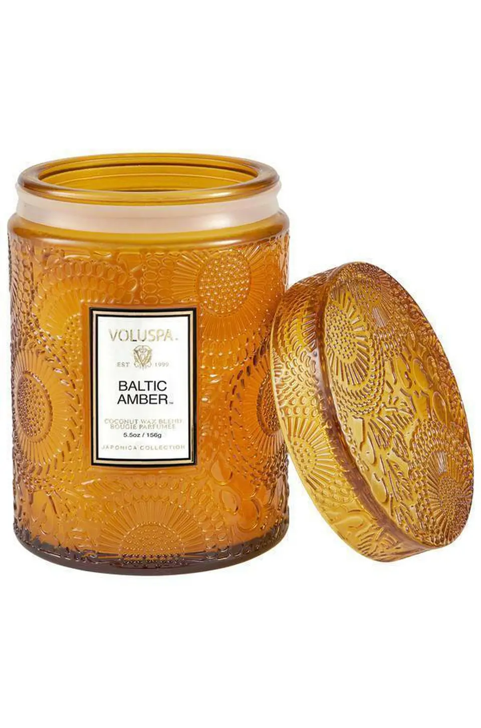 Voluspa Baltic Amber Small Glass Jar Candle 1