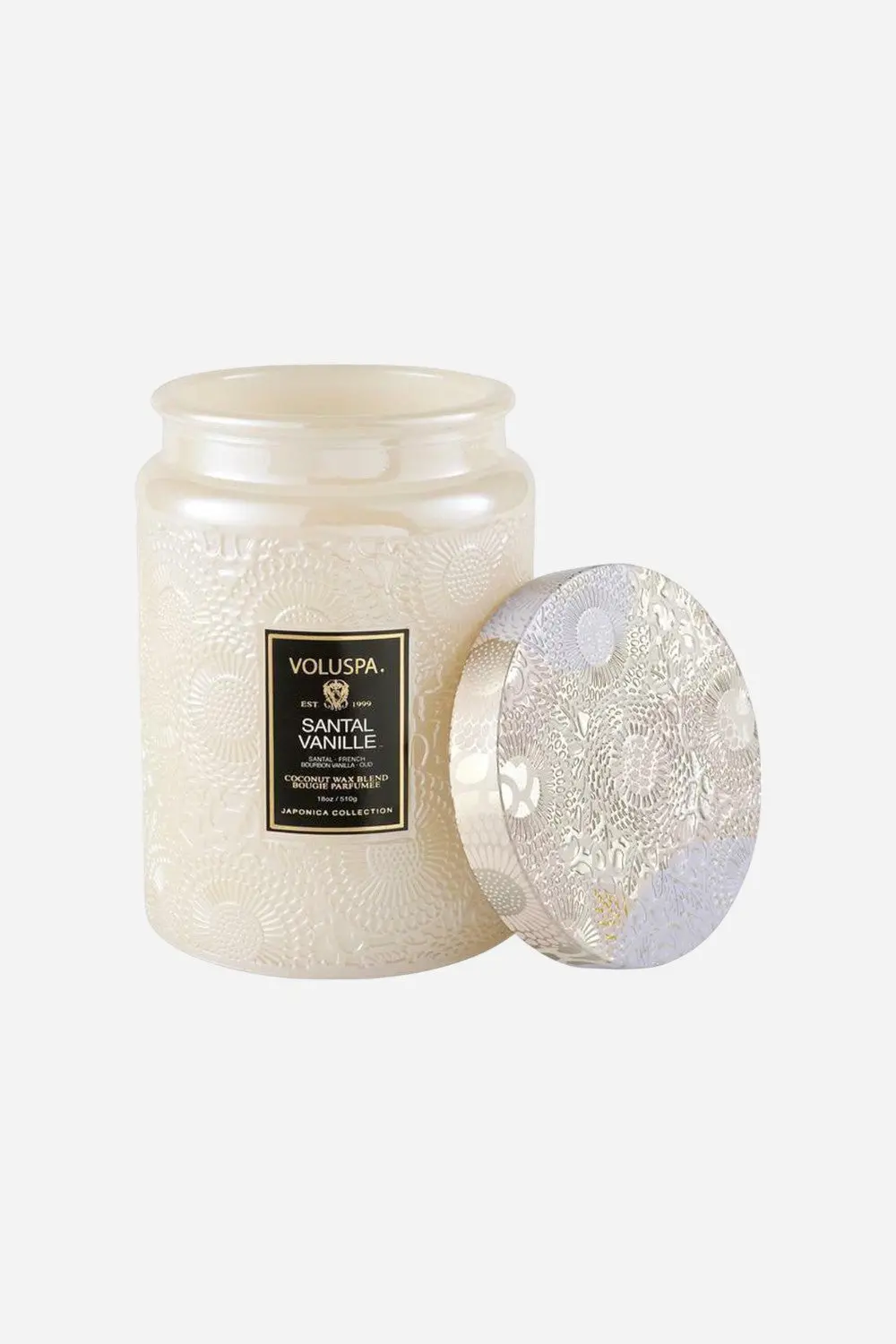 Voluspa Santal Vanille Large Glass Jar Candle 1