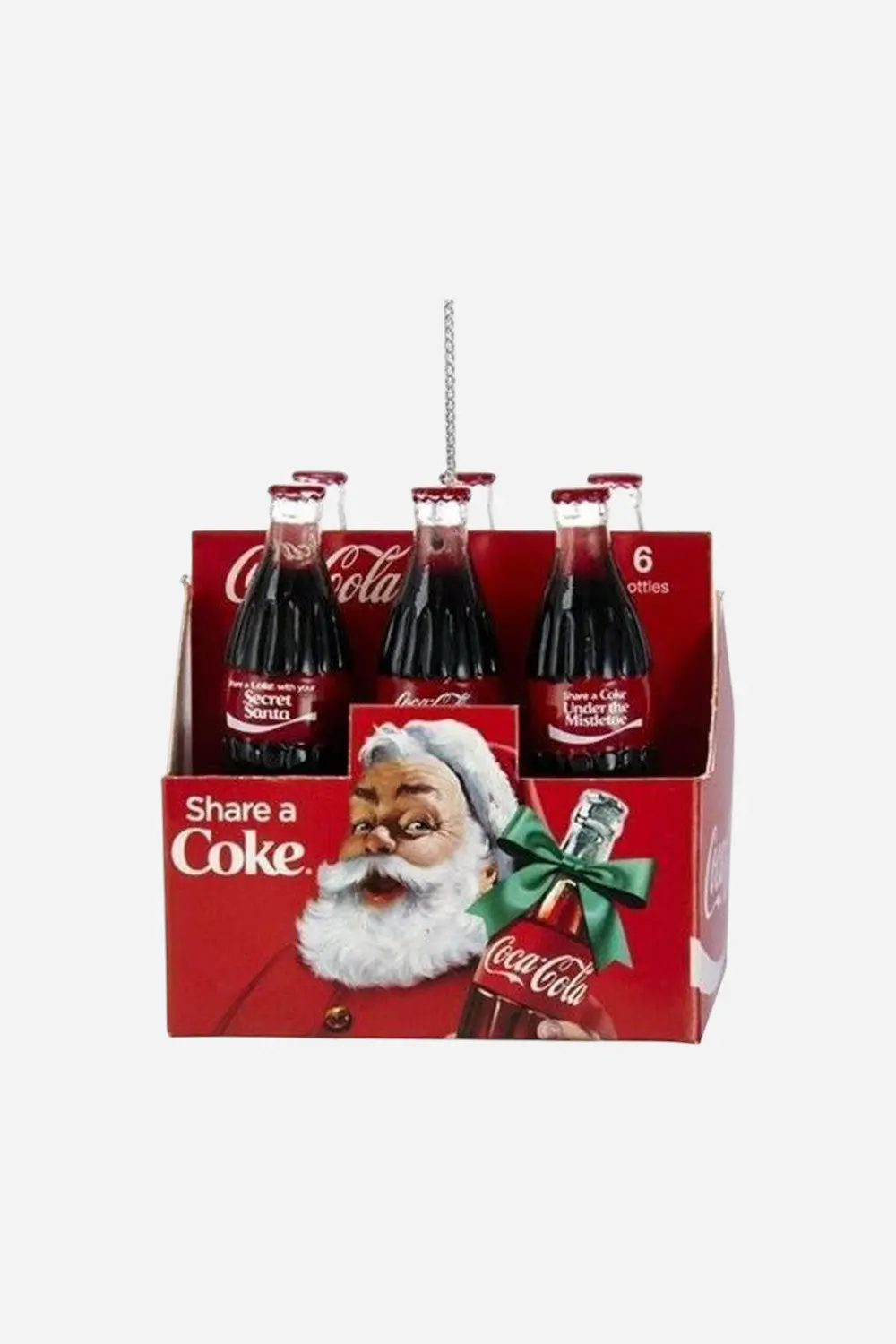 Retro Coca-Cola Six-Pack Ornament 1