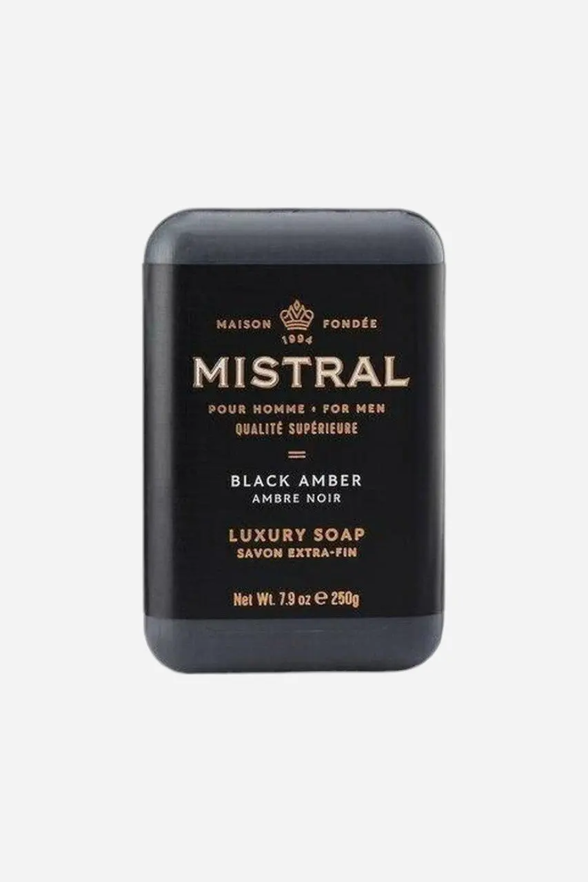 Mistral Black Amber Bar Soap 1