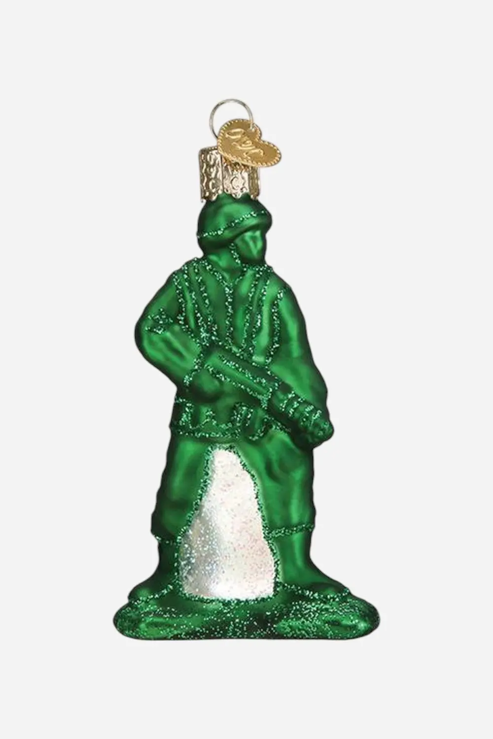 Army Man Toy Glass Ornament 1