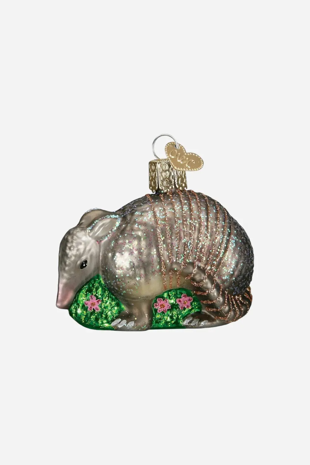 Glass Armadillo Ornament 1