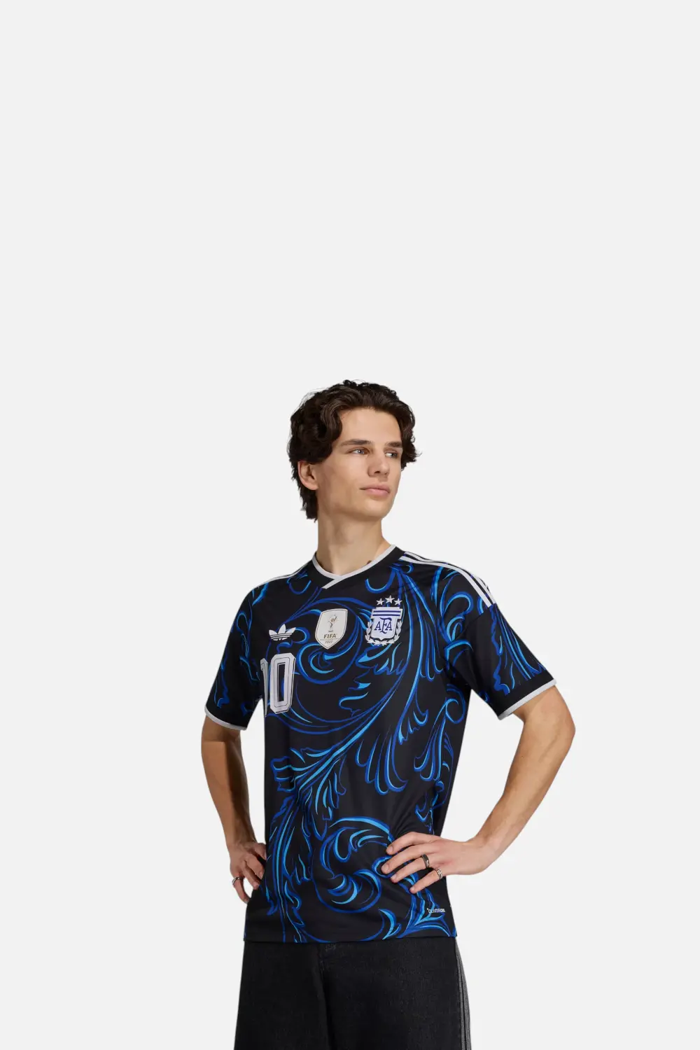 Adidas Argentina 26 Away Messi Jersey In Black, Lucid Blue, Blue Burst 1