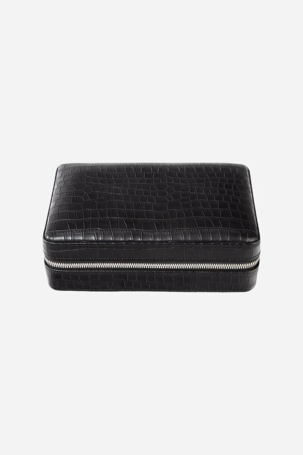 Brouk & Co. Devon Croco Cigar Travel In Black 2