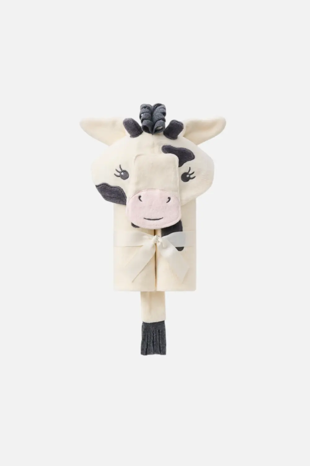 Elegant Baby Cow Hooded Bath Wrap 1