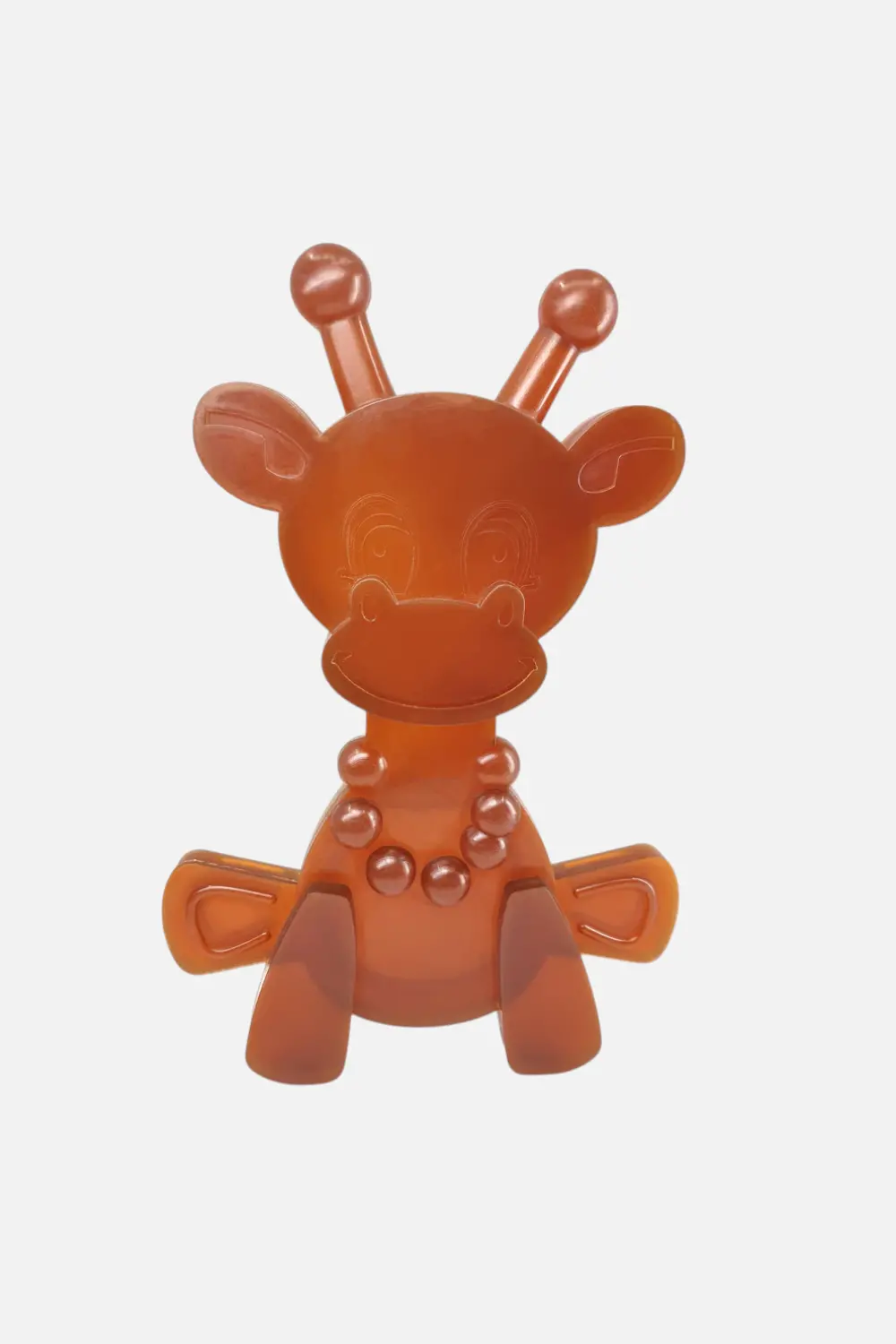 Bambeado Little Bamber Teether In Natural Rubber & Baltic Amber 1