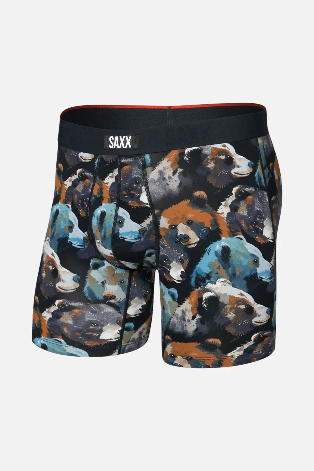 Saxx Men's Vibe Xtra Boxer Brief Fly In Beartastic 1