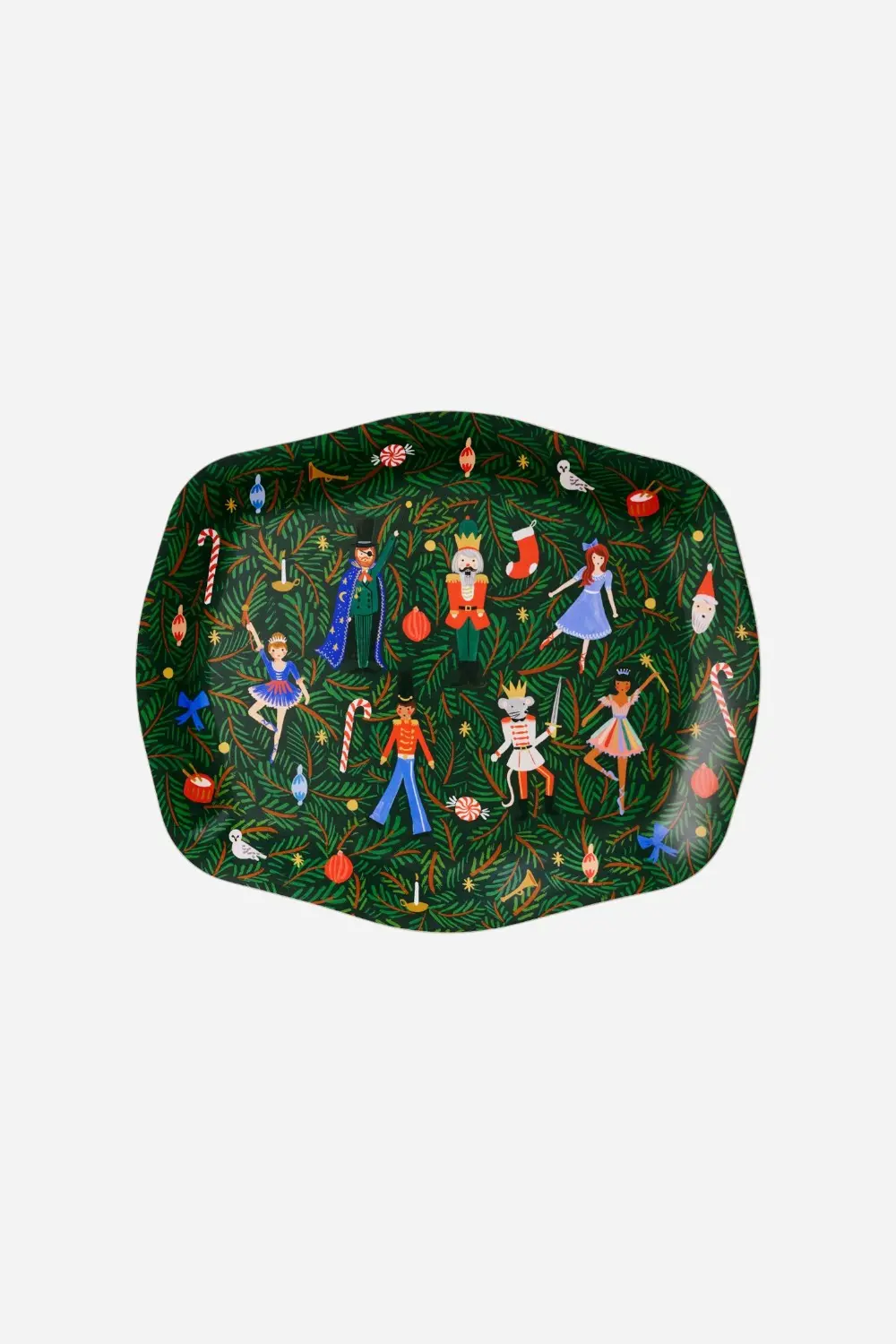 Rifle Paper Co. Evergreen Nutcracker Tray 1
