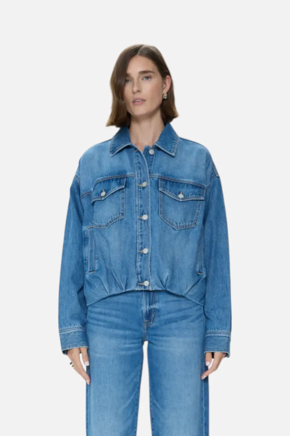 Pistola Bibi Blouson Trucker Jacket In Heartfelt 1