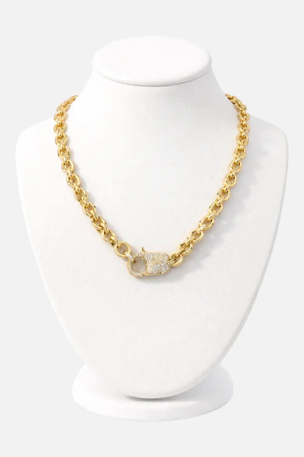 Paula Rosen 2 Tone Silver And Gold Big Baby Necklace 1