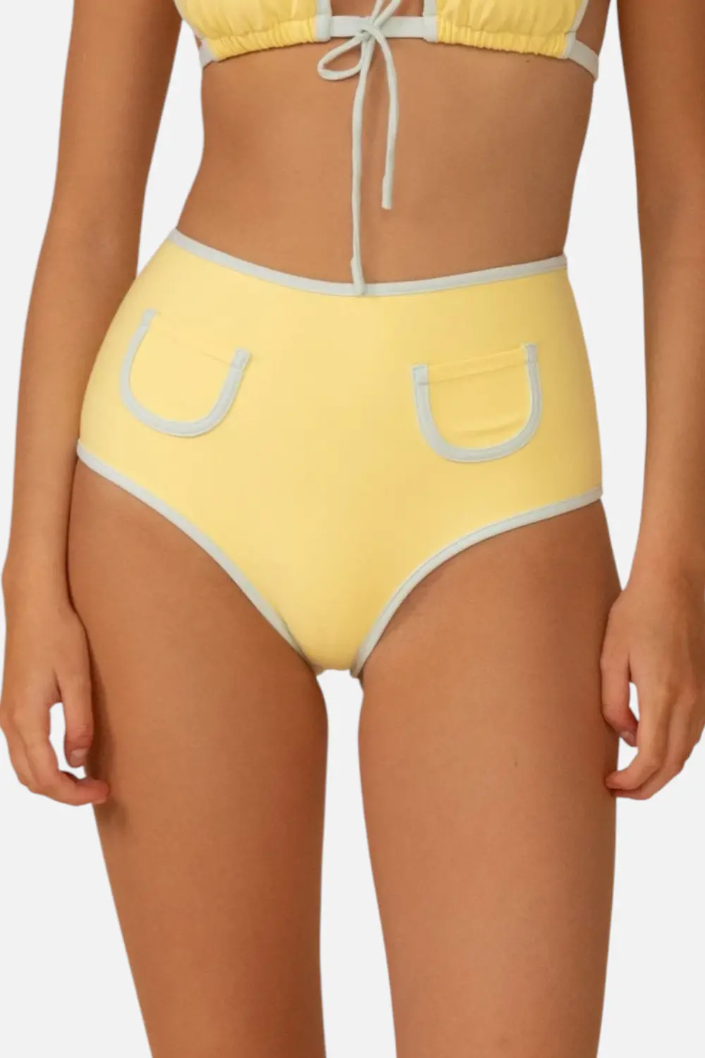 Montce Women's Binded Polly Bikini Bottom In Sunshine 1