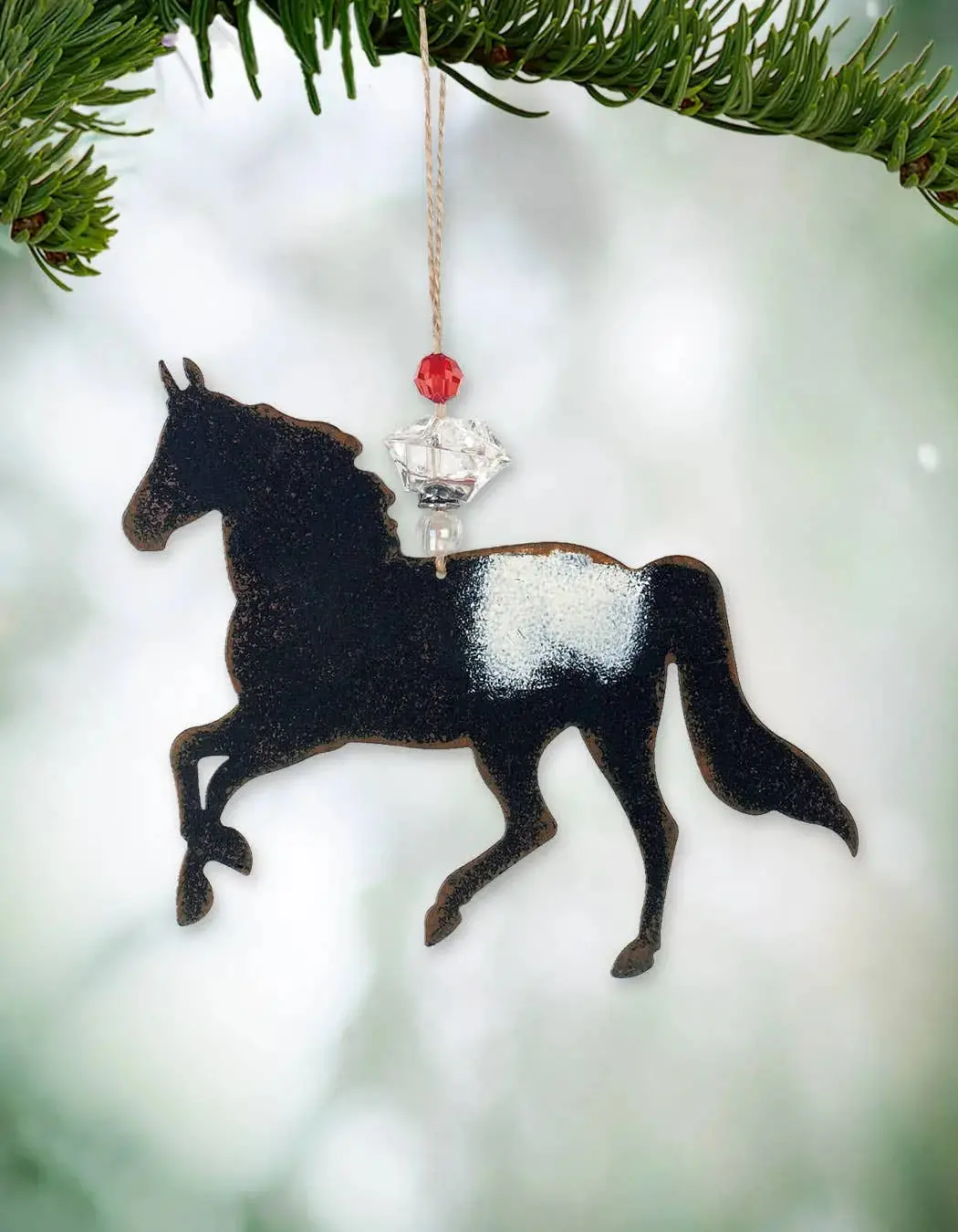 Black Horse Ornament 1