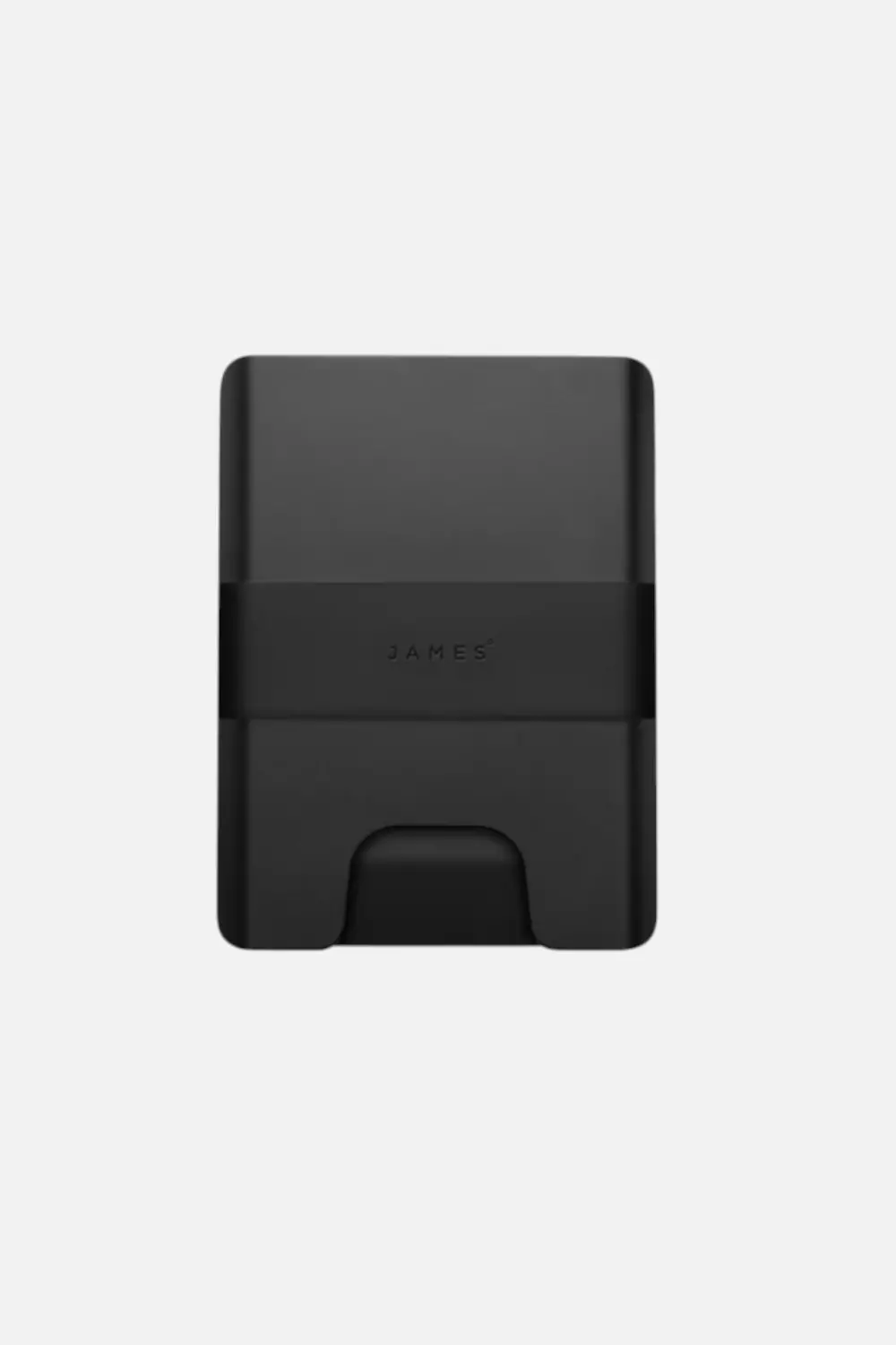 The James Brand Lowe Minimalist Cardholder In Black & Black 1