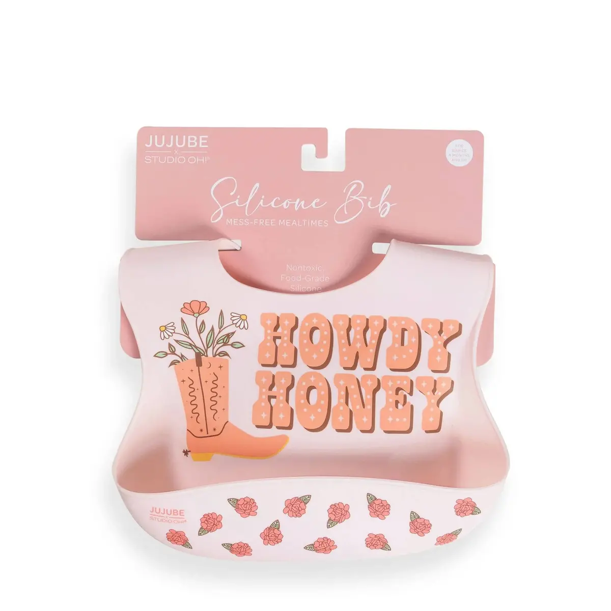 Bloomin' Boot Silicone Bib 1