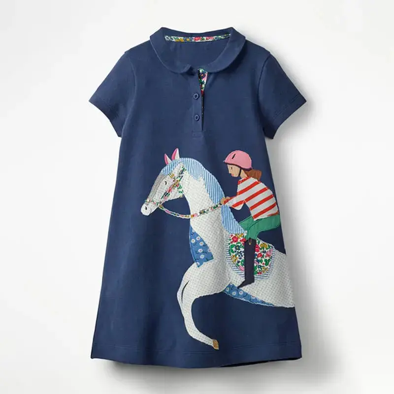 Blue Ribbon Equestrian Dress 1